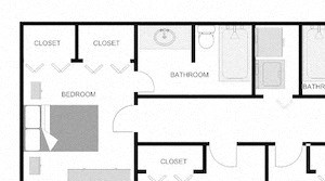3x2 floor plans 3x2 floor plans at The VUE at Crestwood Apartments, Alabama, 35212